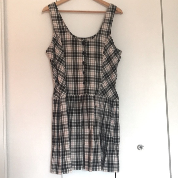 Vintage California Girl Black, Red, White Pleated Plaid Romper Size 13/14 (MED)? - Picture 3 of 13